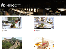Tablet Screenshot of diningcity.com